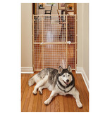 MidWest Wood and Wire Mesh Pet Gate 44x29-50 In