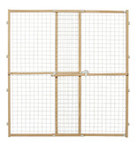 MidWest Wood and Wire Mesh Pet Gate 44x29-50 In