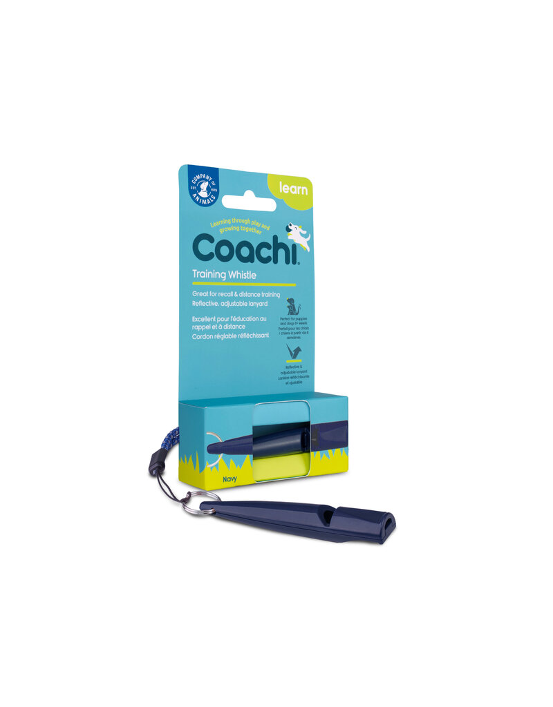 The Company of Animals Coachi Training Whistle Navy