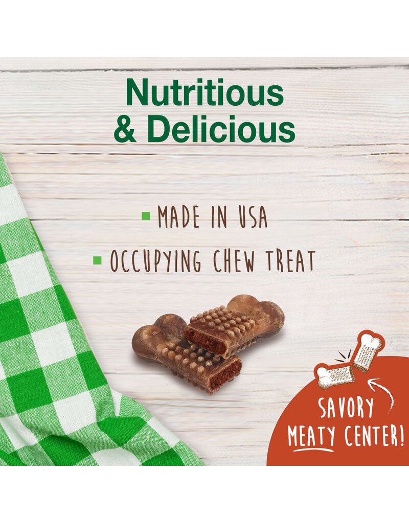 Nylabone Healthy Edibles Meaty Center Chew Treats Beef