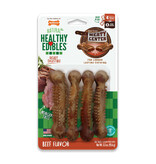 Nylabone Healthy Edibles Meaty Center Chew Treats Beef