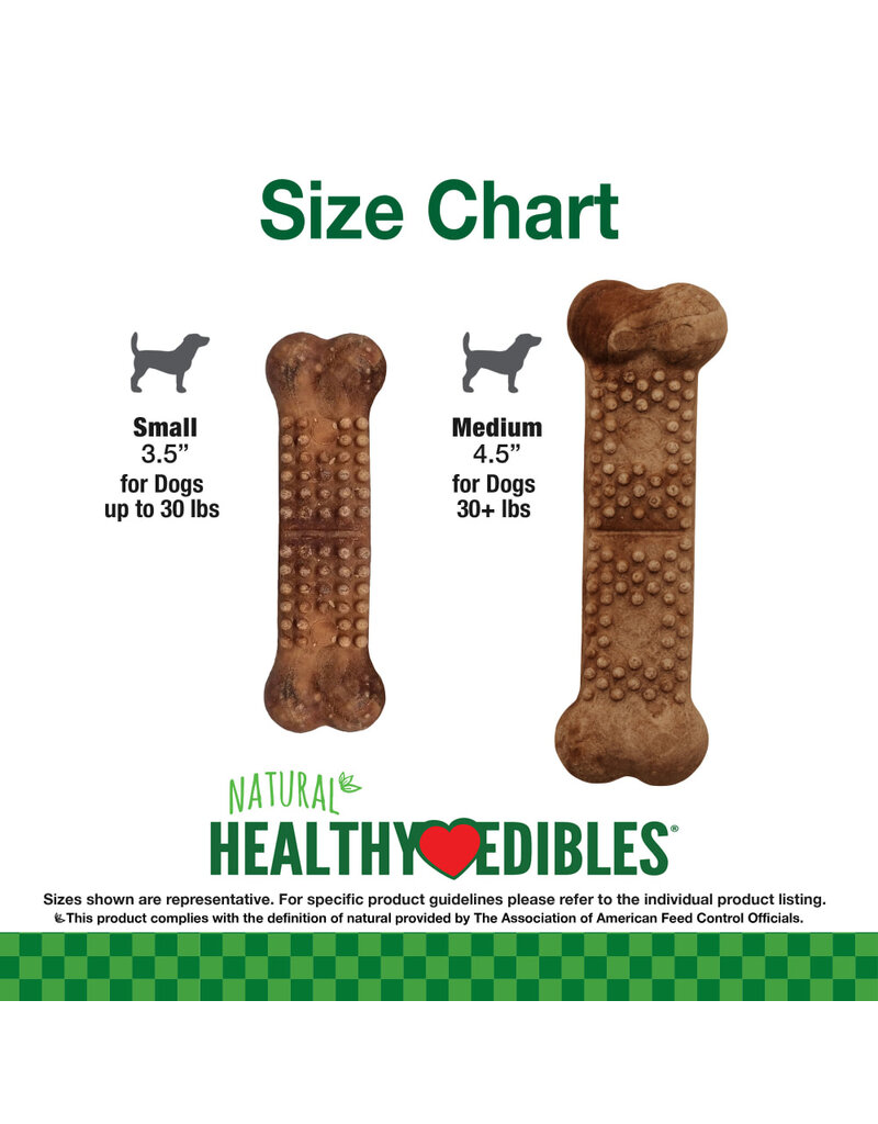 Nylabone Healthy Edibles Meaty Center Chew Treats Beef
