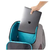 Kurgo Kurgo Rucksack Gray 12.5X9x18.5In