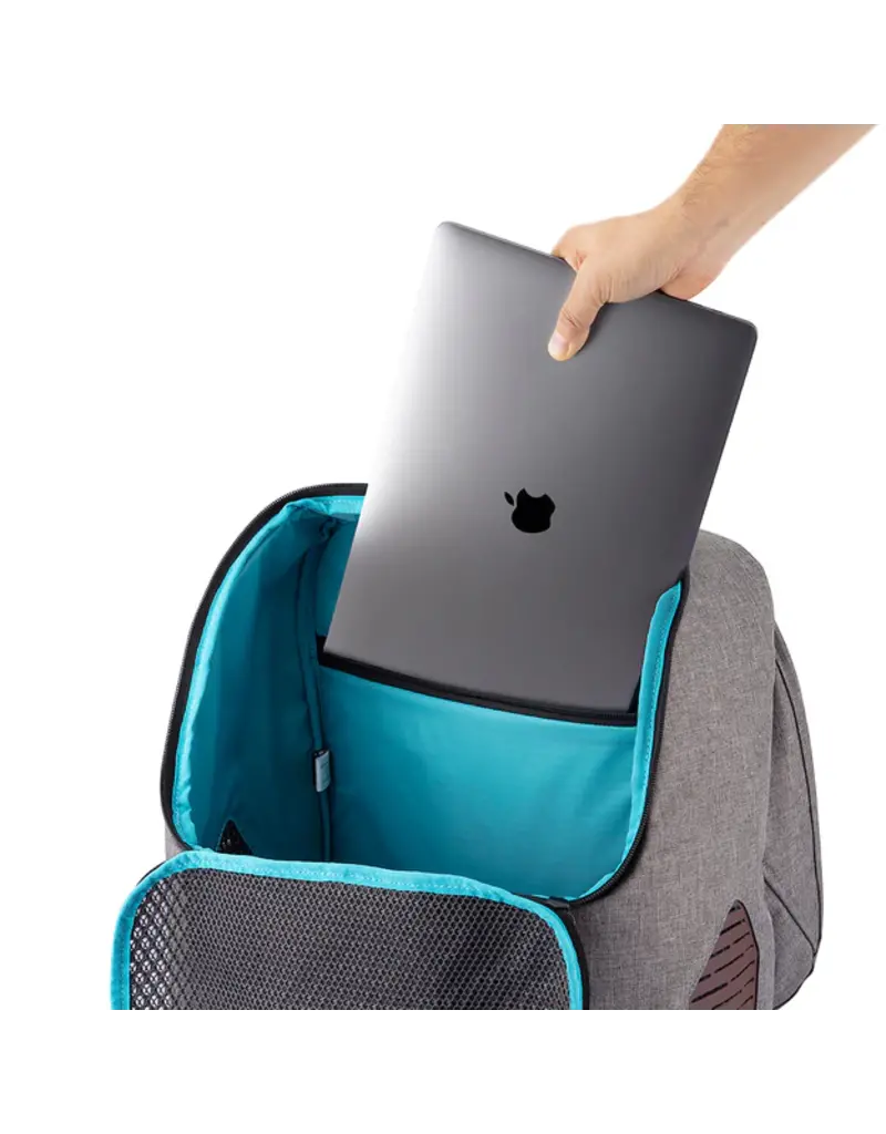 Kurgo Kurgo Rucksack Gray 12.5X9x18.5In