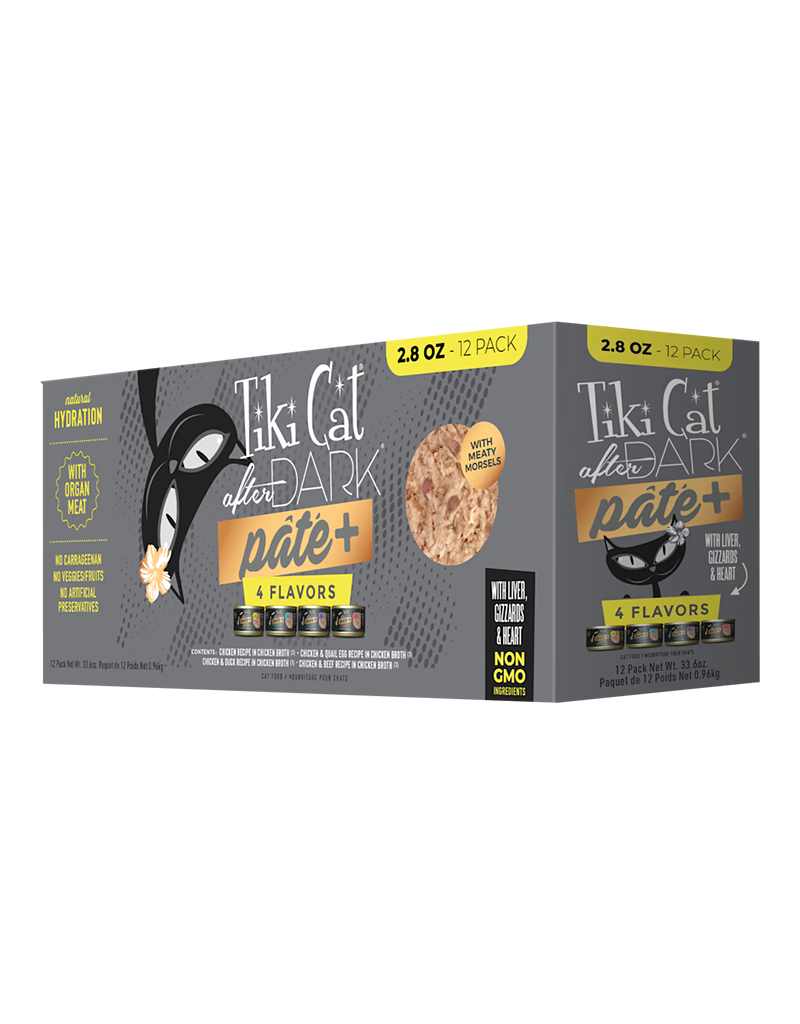 Tiki Pet Tiki Cat After Dark Pate Variety Pk 12-2.8 oz