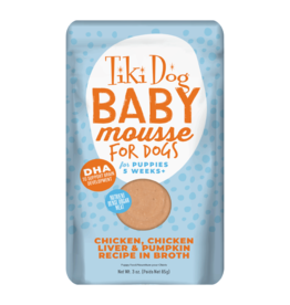 Tiki Pet Tiki Dog Baby Mousse Chicken Puppy Food 3 Oz Pouch