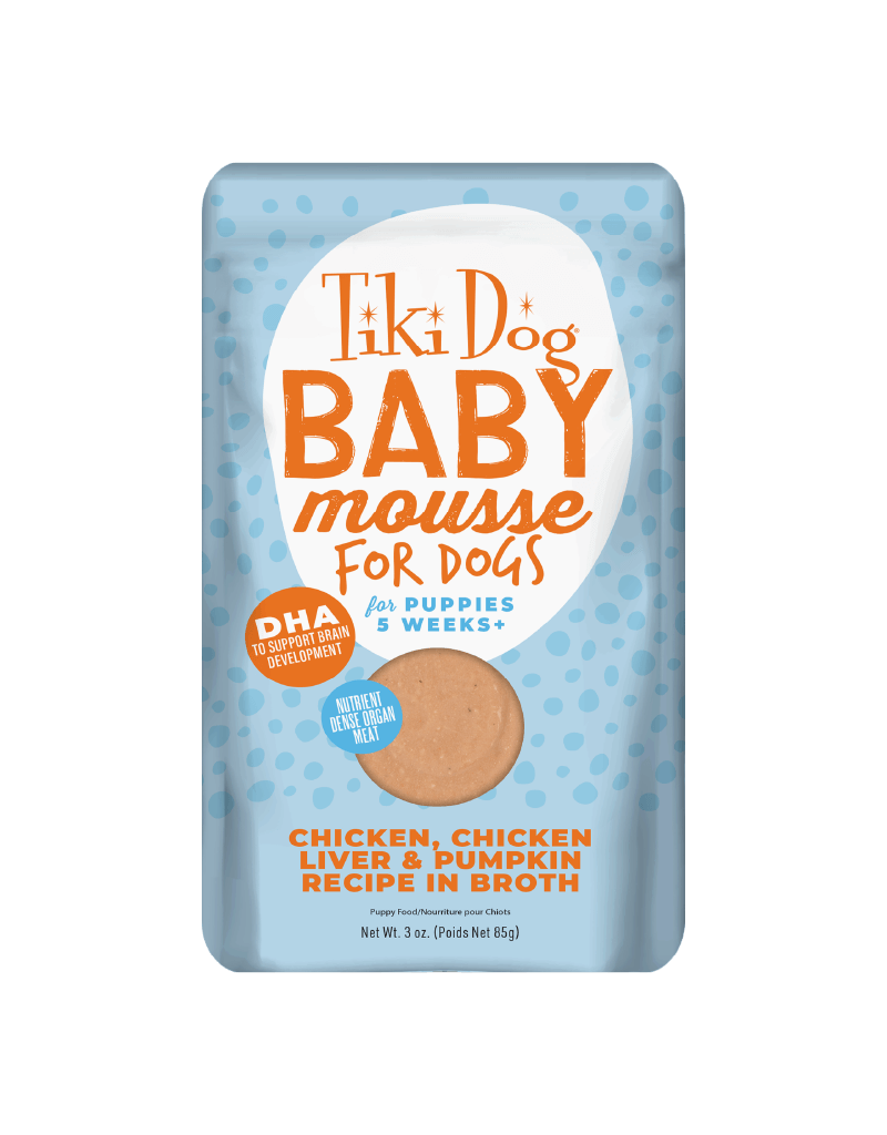 Tiki Pet Tiki Dog Baby Mousse Chicken Puppy Food 3 Oz Pouch