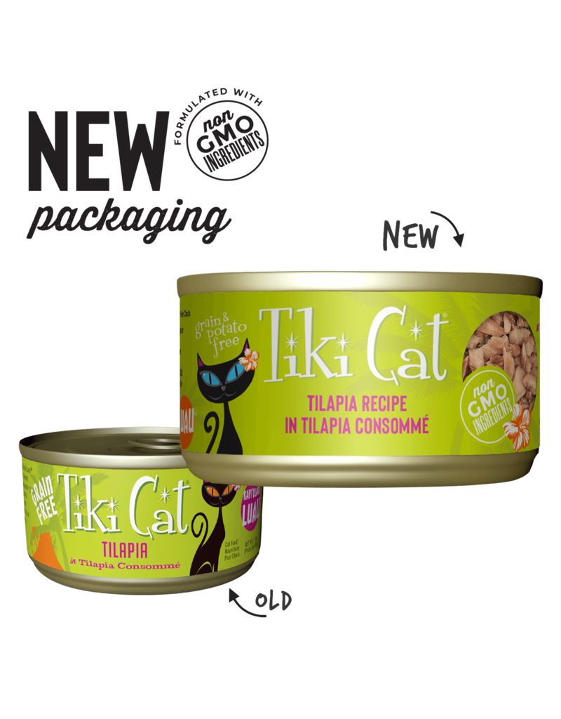 Tiki Pet Tiki Cat Tilapia in Consommé 2.8Oz can