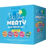 Tiki Pet Tiki Dog Grain Free Meaty  High Protein Food  Variety  30 oz 10pk
