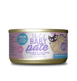 Tiki Pet Tiki Pet Baby Cat Chicken & Chicken Liver Pate Kitten Food 2.4 Oz