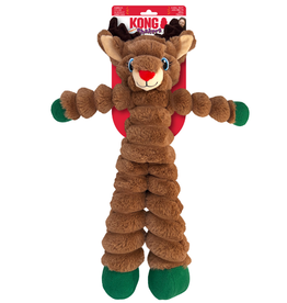 Kong Company Kong Holiday Shakers Crumples Reindeer Dog Toy XL