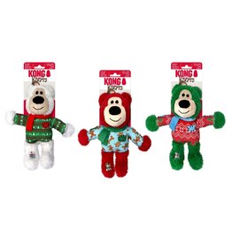 Kong Company Kong Holiday Knots Bears Asst Dog Toys Md/Lg