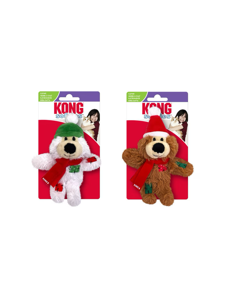 Kong Company Kong Holiday Softies Bear Asst CatToys Sm