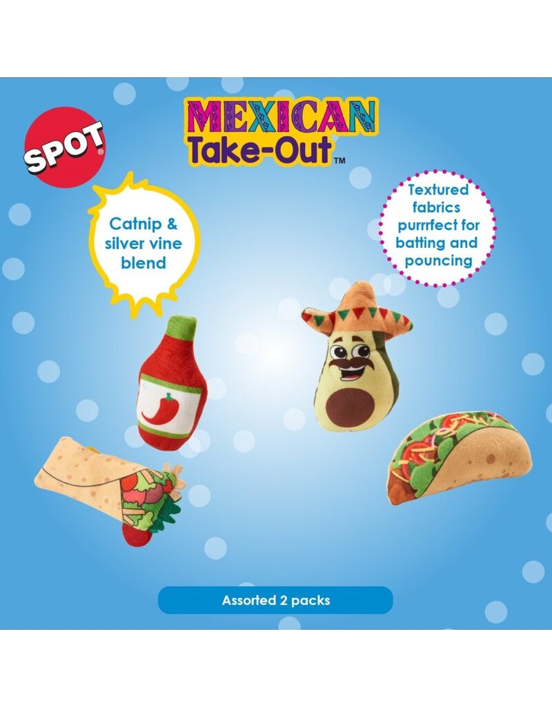 Ethical Pet Mexican Take Out Cat Toy 2 Pk