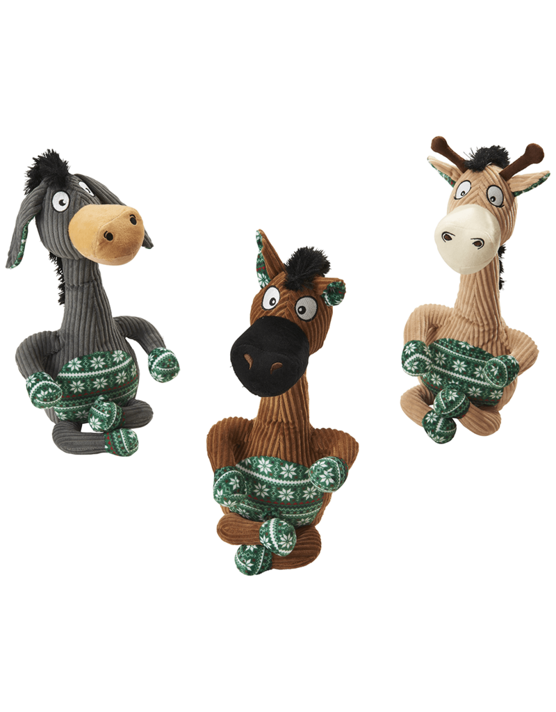 Ethical Pet Holiday Yoga Trio Dog Toys Asst 16 in