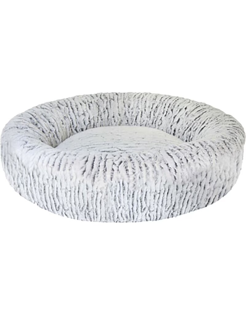 Ethical Pet Spot Two Tone Plush Bed Wh/Blk 18 In