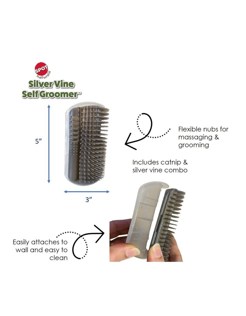 Ethical Pet Spot naturals Silver Vine Cat Self Groomer Tan