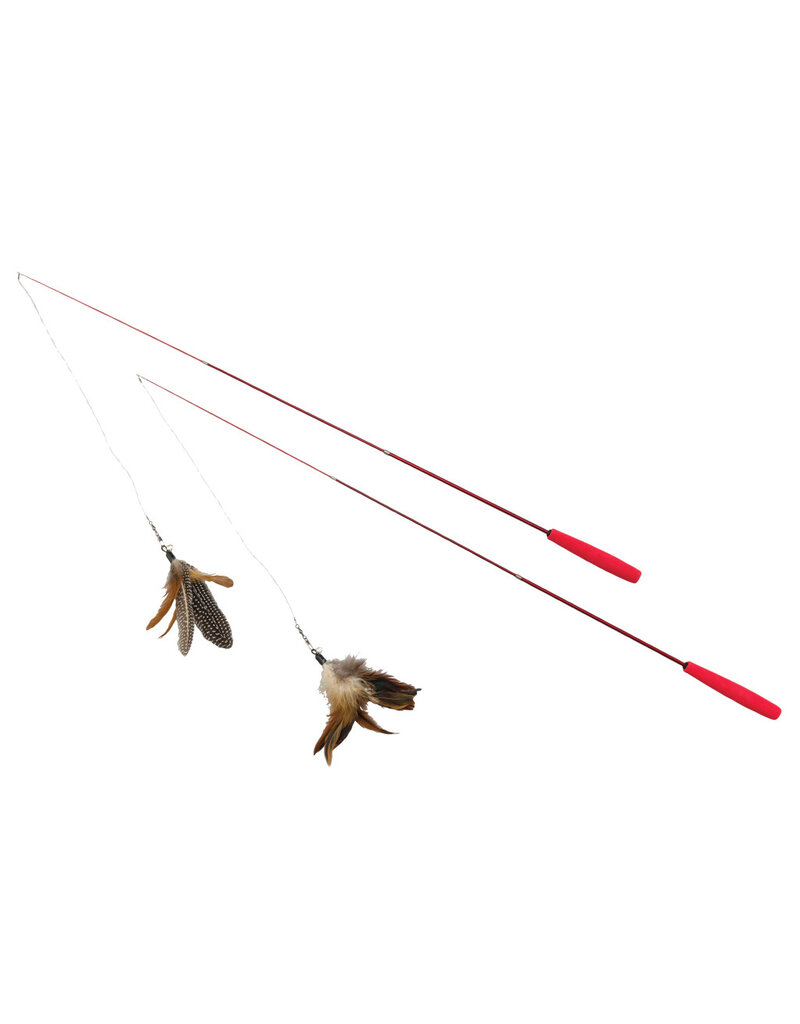 Ethical Pet Spot Telescoping Teaser Wand Assorted 15-36 In