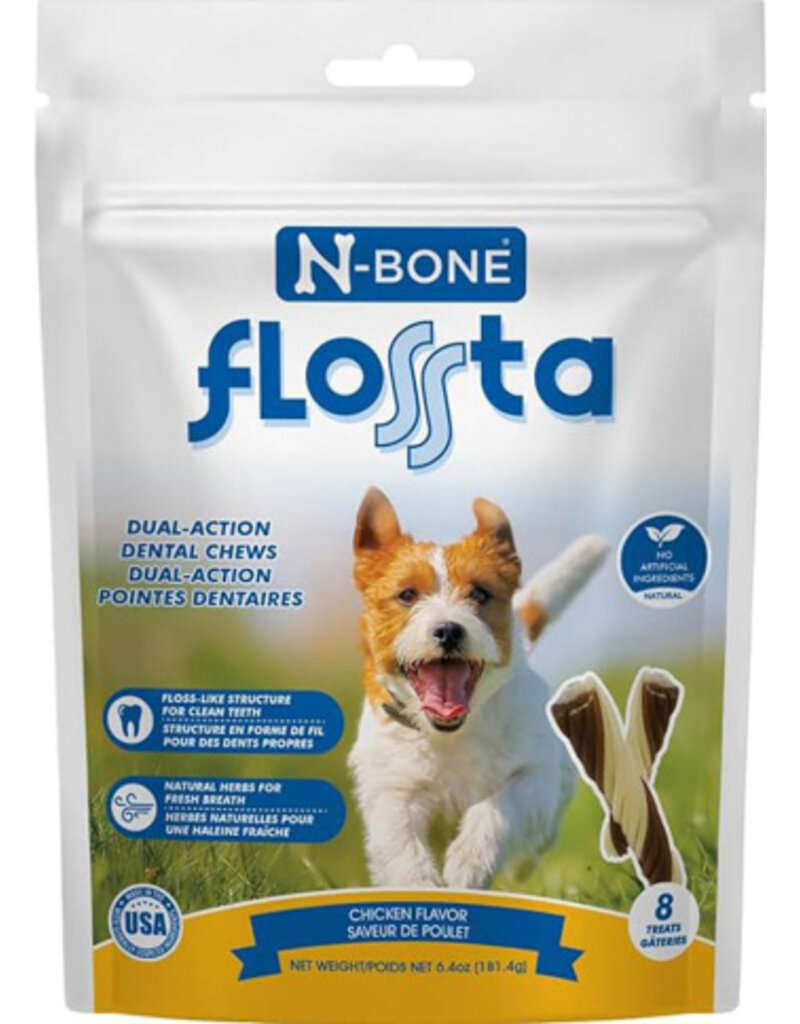N-Bone N-Bone Flossta Dual Action Dental Chews 8ct