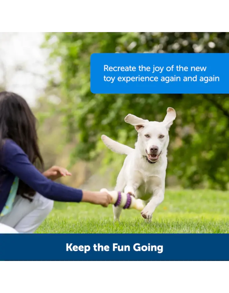 Petsafe Busy Buddy Natural Rawhide Rings Peanut Butter 16pk