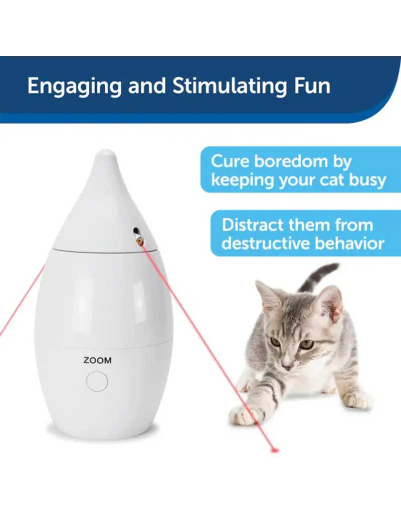 Petsafe Petsafe Zoom Rotating Laser Cat Toy White