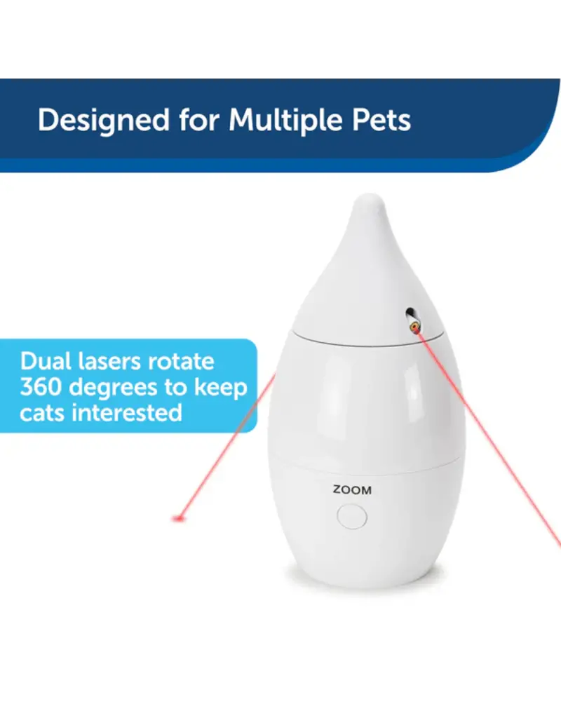 Petsafe Petsafe Zoom Rotating Laser Cat Toy White