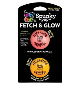 Spunky Pup Glowing Fetch Ball Dog Toy Small