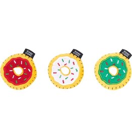 Zippy Paws Holiday Mini Donutz 3 Pk Cat Toy