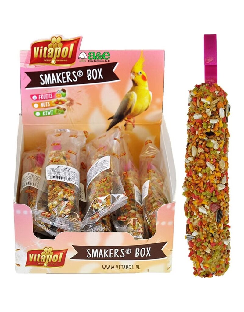 A&E Cage Company Smakers Treat Fruit Stick Cockatiel each