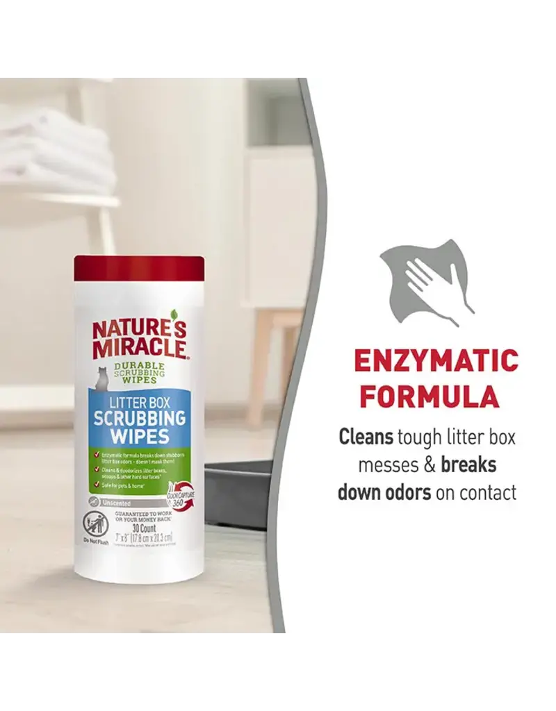 Nature's Miracle Nature's Miracle Just For Cats Litter Box Scrubbing Wipes 30 Ct