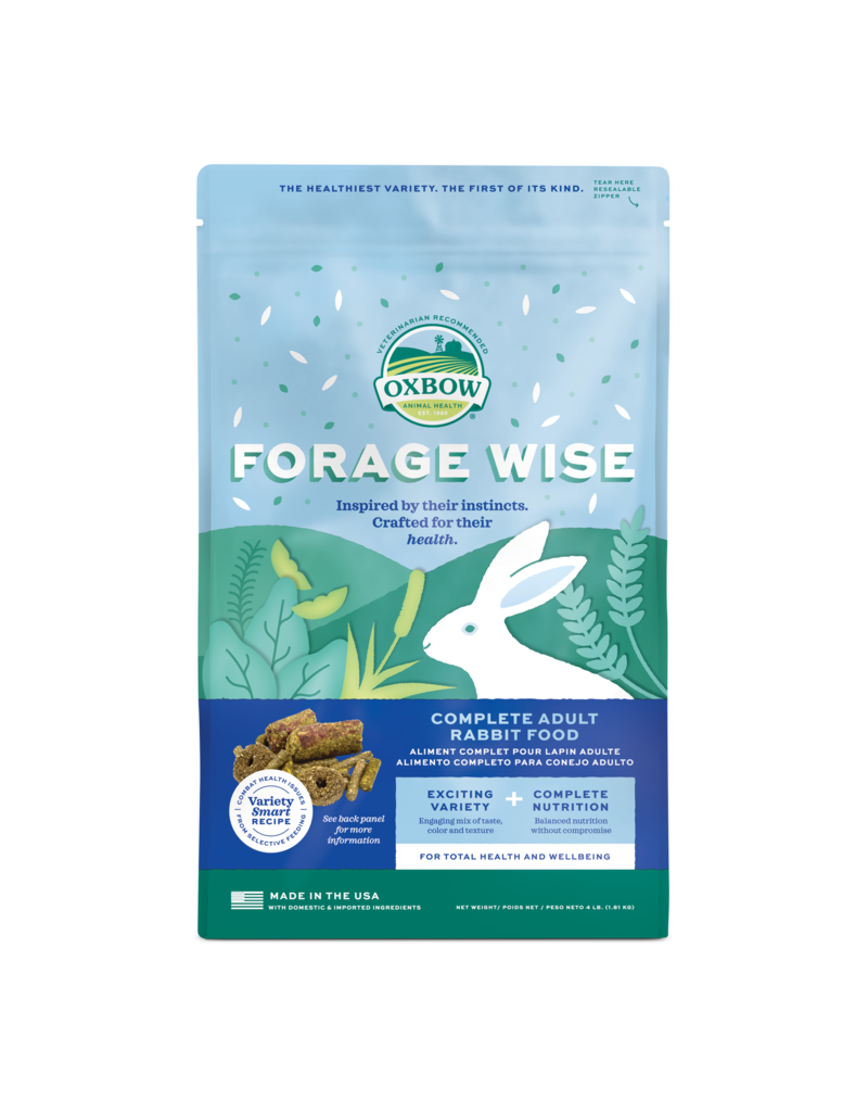 Oxbow Oxbow Forage Wise Adult Rabbit Food 4 Lb