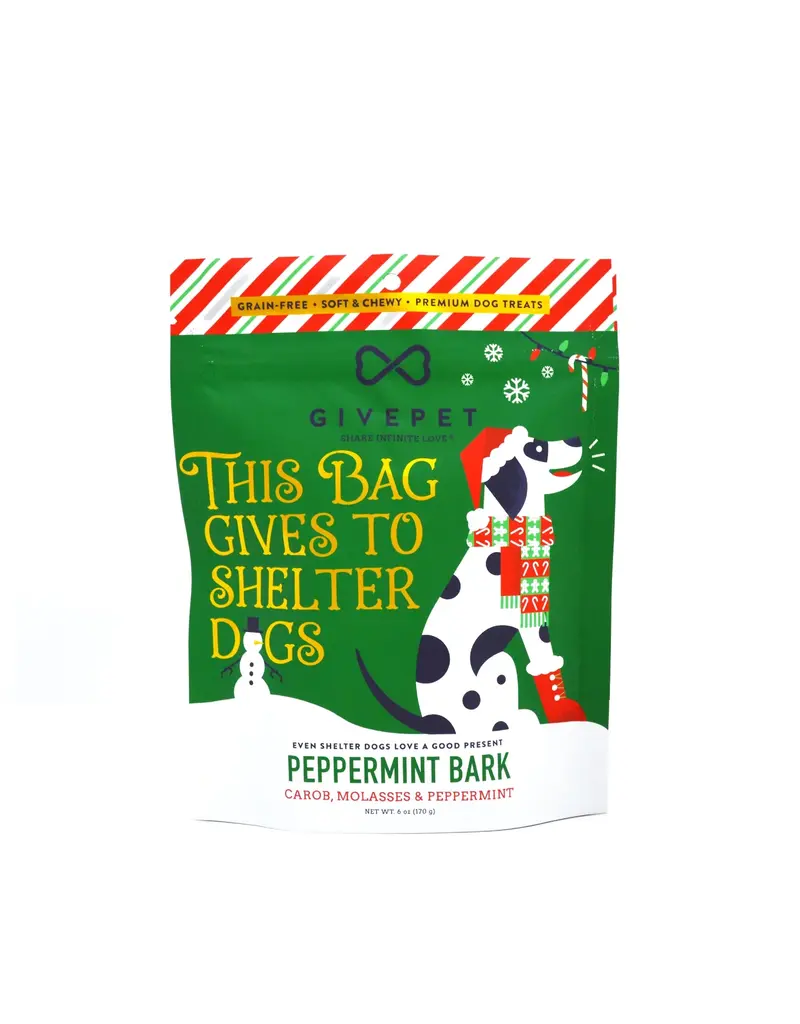 Give Pet GivePet Hol Peppermint Bark Dog Treat 6OZ