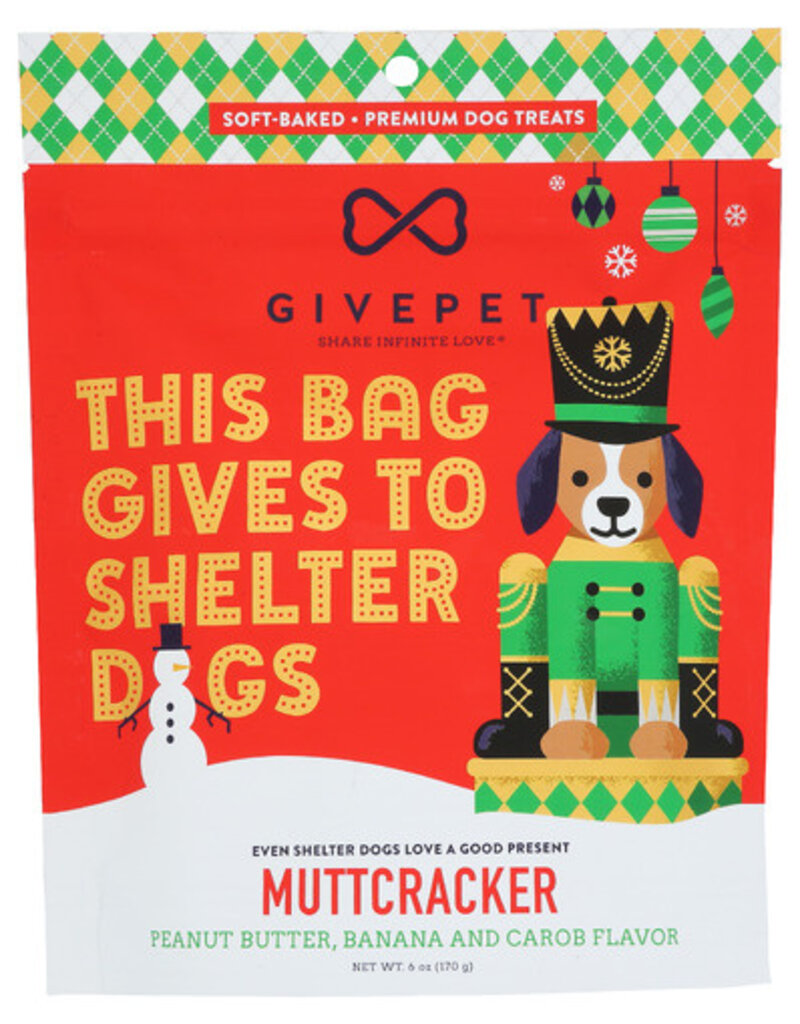 Give Pet GivePet Holiday Dog Treat Muttcracker 6 Oz
