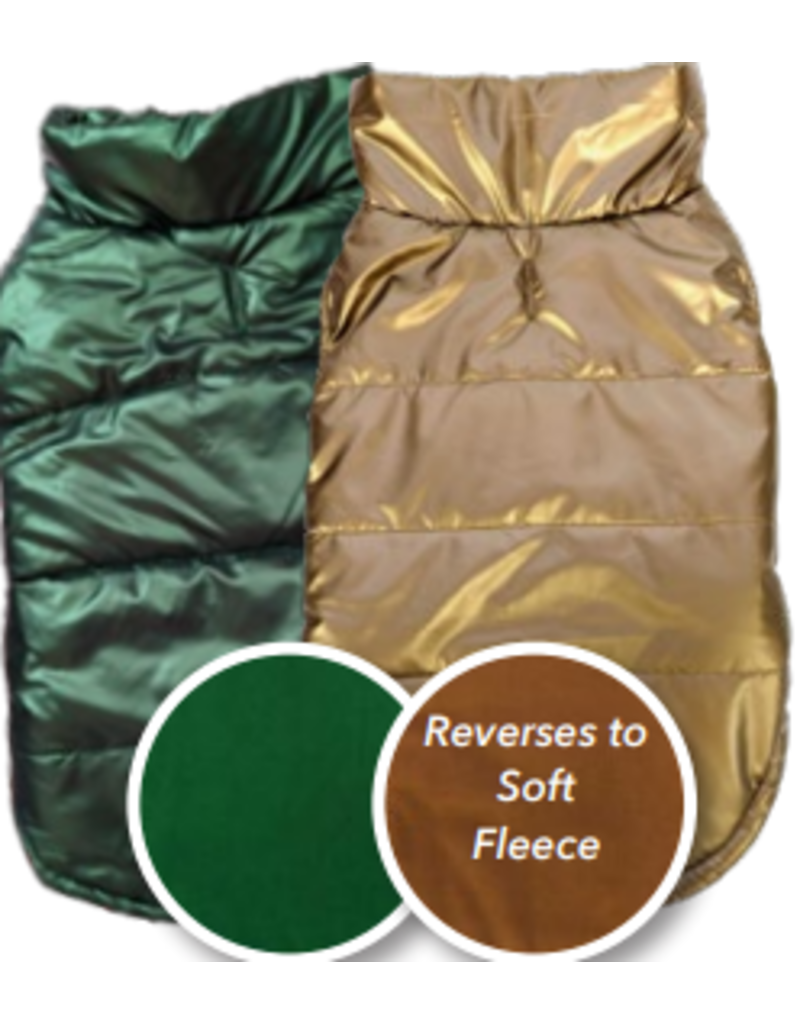 Fashion Pet Metallic Puffy Dog Coat