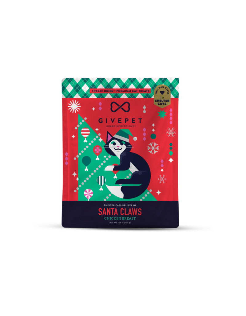 Give Pet GivePet Santa Claws Holiday Cat Treat 1.2 Oz