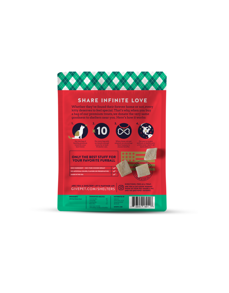 Give Pet GivePet Cat Treat Christmas Santa Claws 1.2 Oz