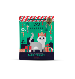 Give Pet GivePet Holiday Cat Treat Naughty or Mice Salmon 1 Oz
