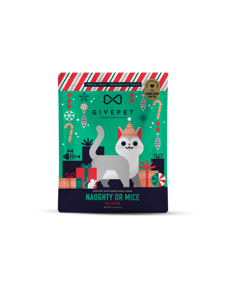 Give Pet GivePet Cat Treat Naughty or Mice Salmon 1 Oz