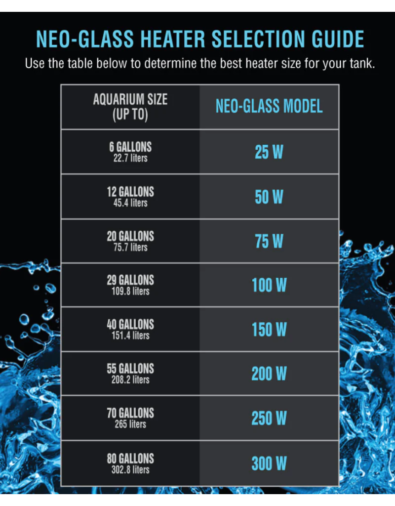 Cobalt Aquatics Cobalt Aquatics Neo Glass Aquarium Heater