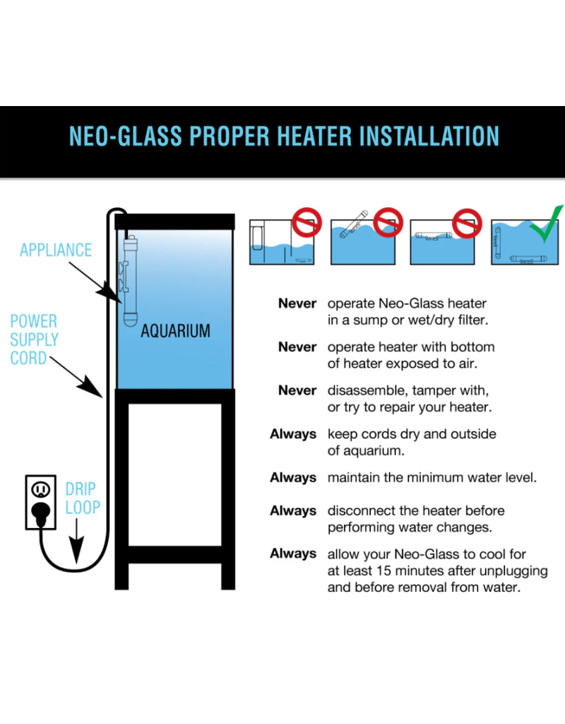 Cobalt Aquatics Cobalt Aquatics Neo Glass Aquarium Heater