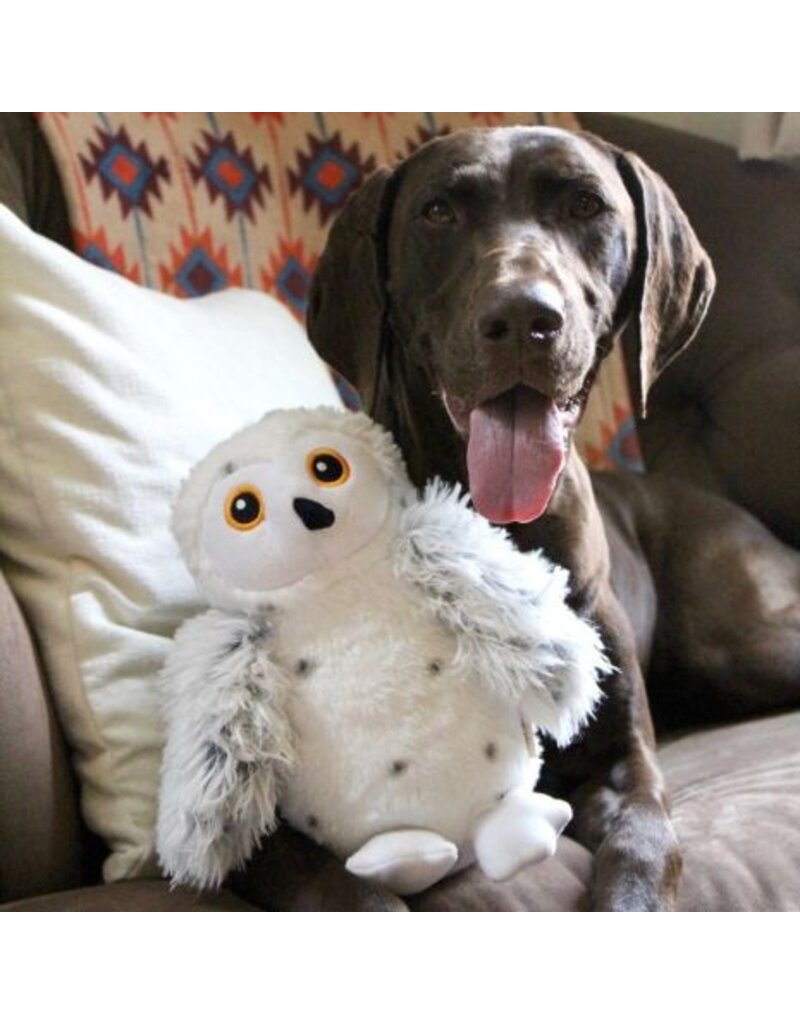 Tall Tails Tall Tails Animated Snow Owl Dog Toy 9 in