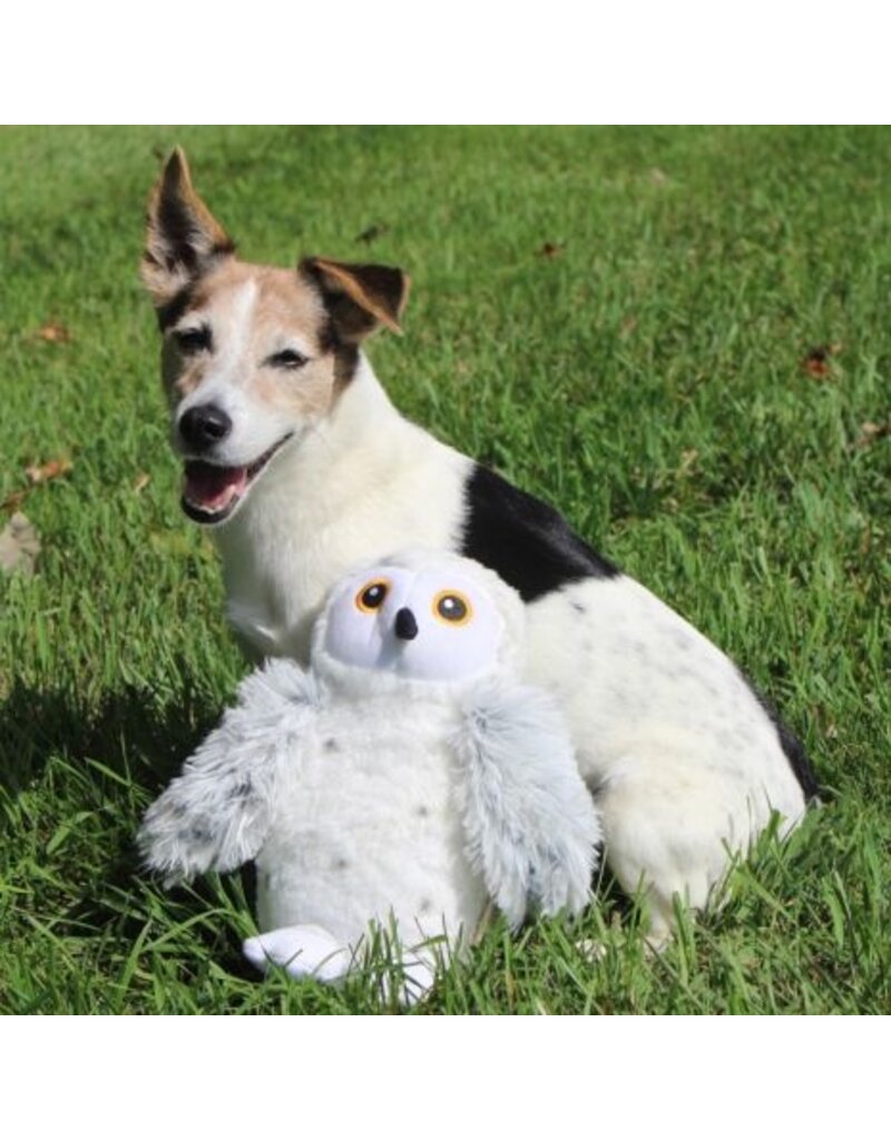 Tall Tails Tall Tails Animated Snow Owl Dog Toy 9 in