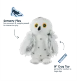Tall Tails Tall Tails Animated Snow Owl Dog Toy 9 in