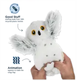 Tall Tails Tall Tails Animated Snow Owl Dog Toy 9 in
