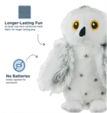 Tall Tails Tall Tails Animated Snow Owl Dog Toy 9 in
