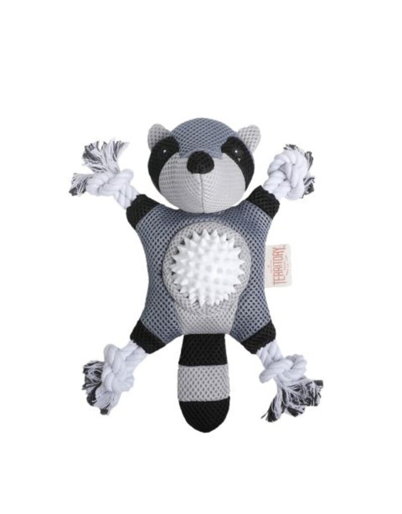 Territory Territory Dog Toy 2 in 1 Raccoon 10 In