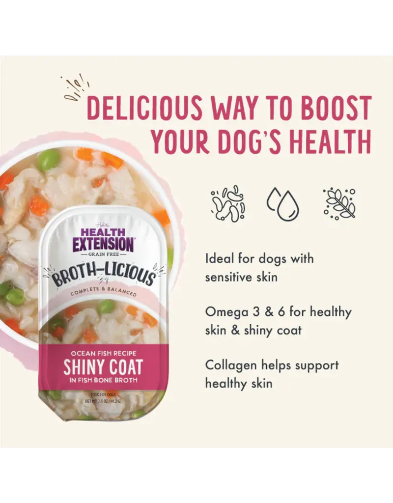 Health Extension HE Broth-licious Bone Broth Ocean Fish 3.5 Oz
