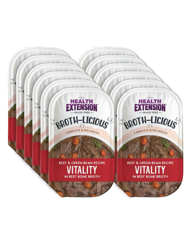 Health Extension HE Broth-licious Bone Broth Beef/G Bean 3.5 Oz