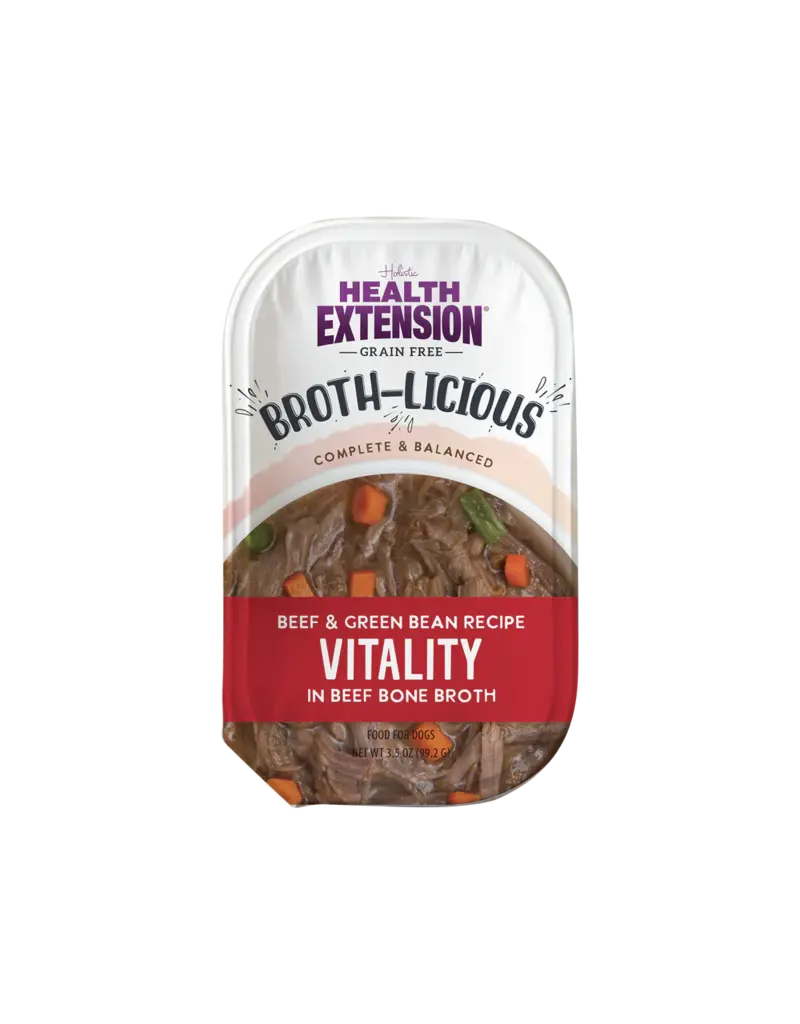 Health Extension HE Broth-licious Bone Broth Beef/G Bean 3.5 Oz