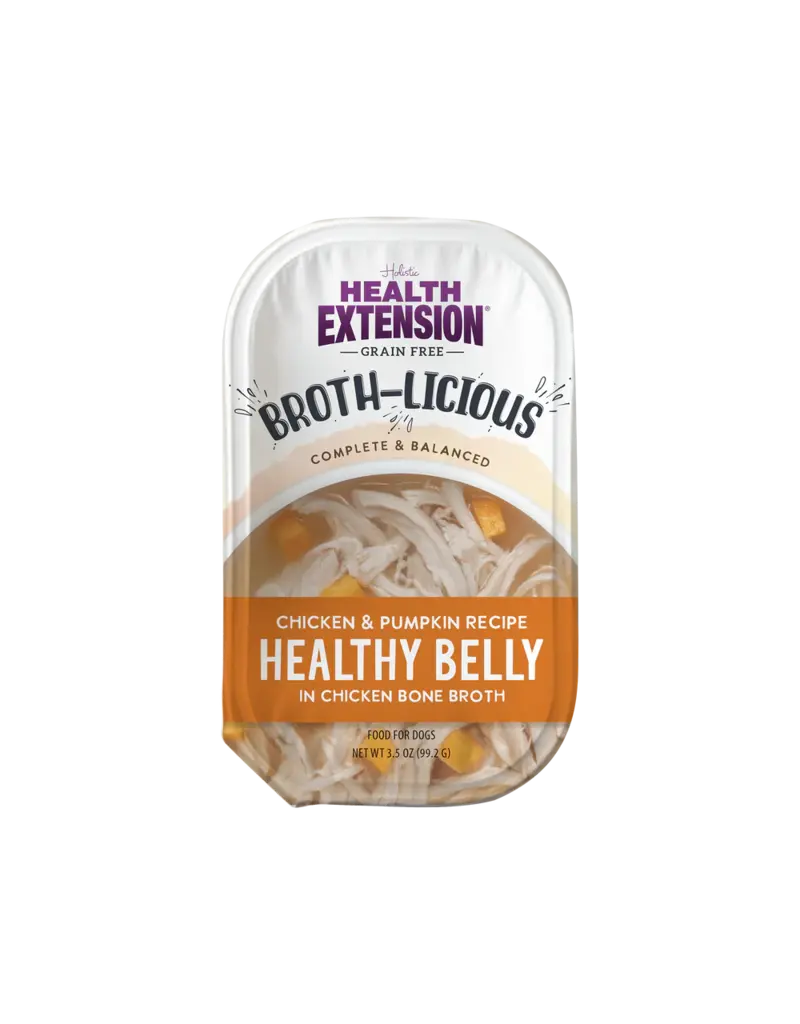 Health Extension HE Broth-licious Bone Broth Chicken/Pumpkin 3.5 Oz